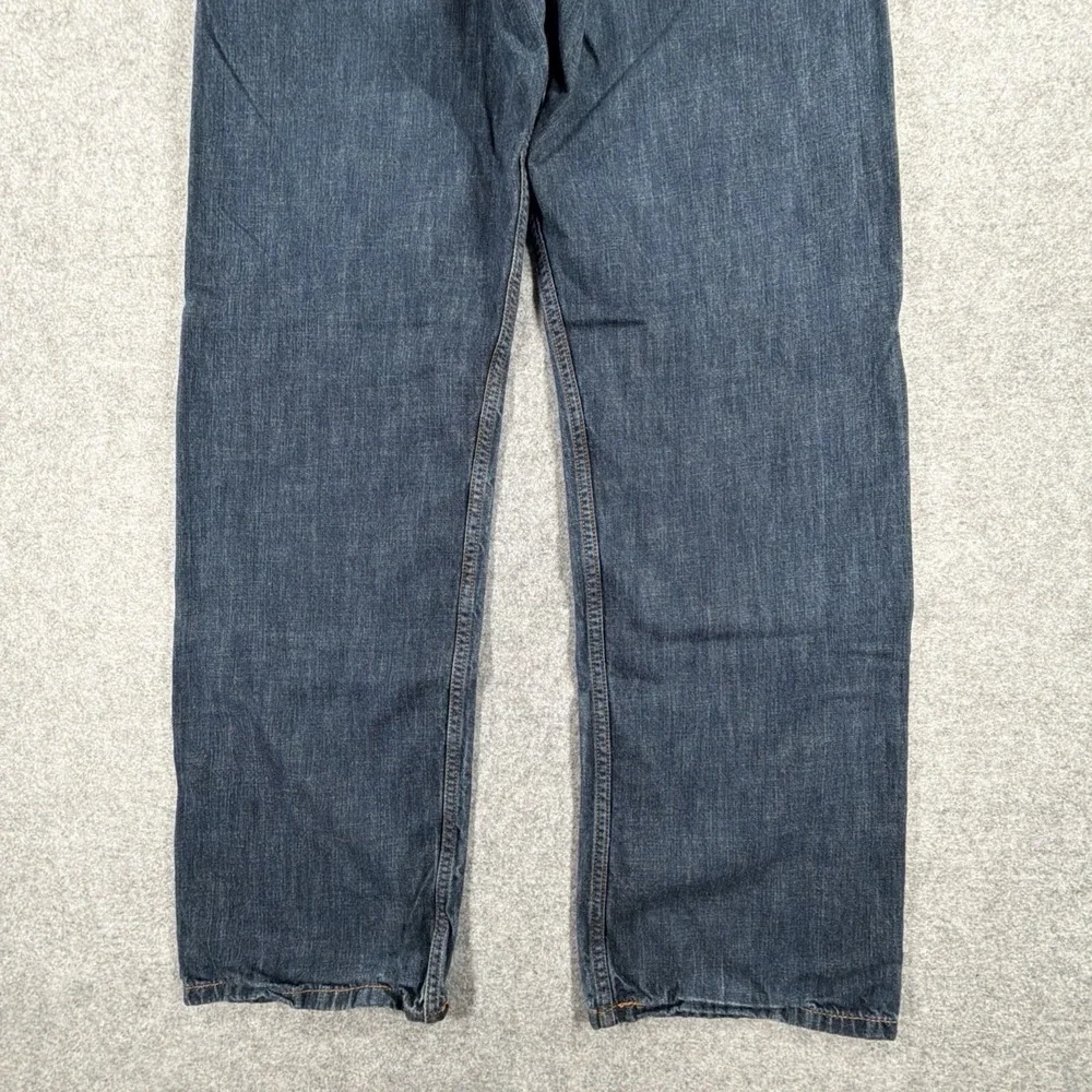 Levis 569 Jeans Mens 34x36 (Fits 35x31) Blue Straight Fit Loose Grunge Skater
